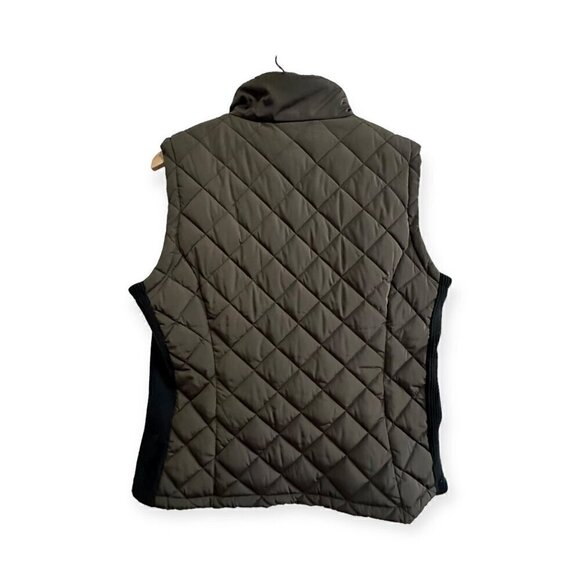 Andrew Marc BrownPuffer Quilted Vest with Black Side Panel, Size Large - Picture 2 of 12